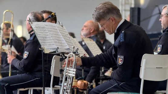 Musiker des Landespolizeiorchester Mecklenburg-Vorpommern beim Benefiz-Konzert Kühlungsborn